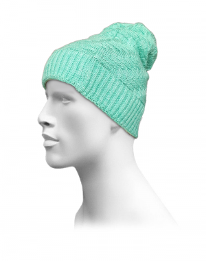 Unisex acrylic  self Designer Cap sea green 